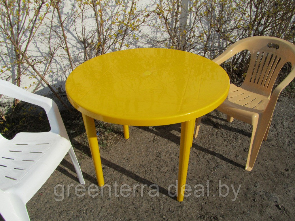 "Комфорт-5" (с круглым столом) - набор садовой мебели из пластика - фото 8 - id-p126428528