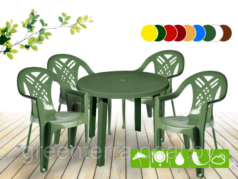 "Престиж-5" (круглый стол) - набор садовой мебели - фото 1 - id-p126429905
