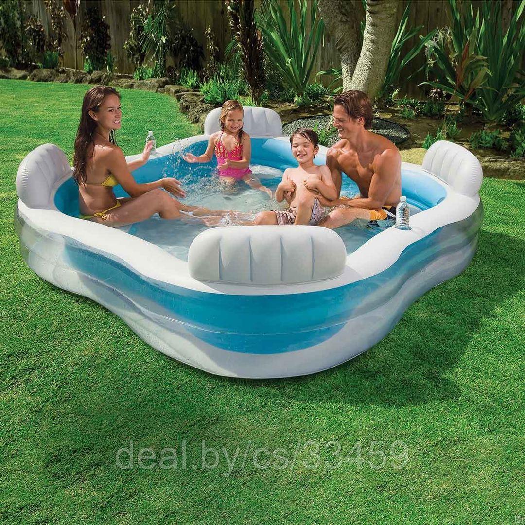 Надувной семейный бассейн Intex Swim Center Family Lounge229х229х66 см