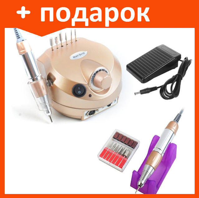 Аппарат для маникюра JMD 202 Nail Master 45 т.о. машинка золотой - фото 2 - id-p126439855