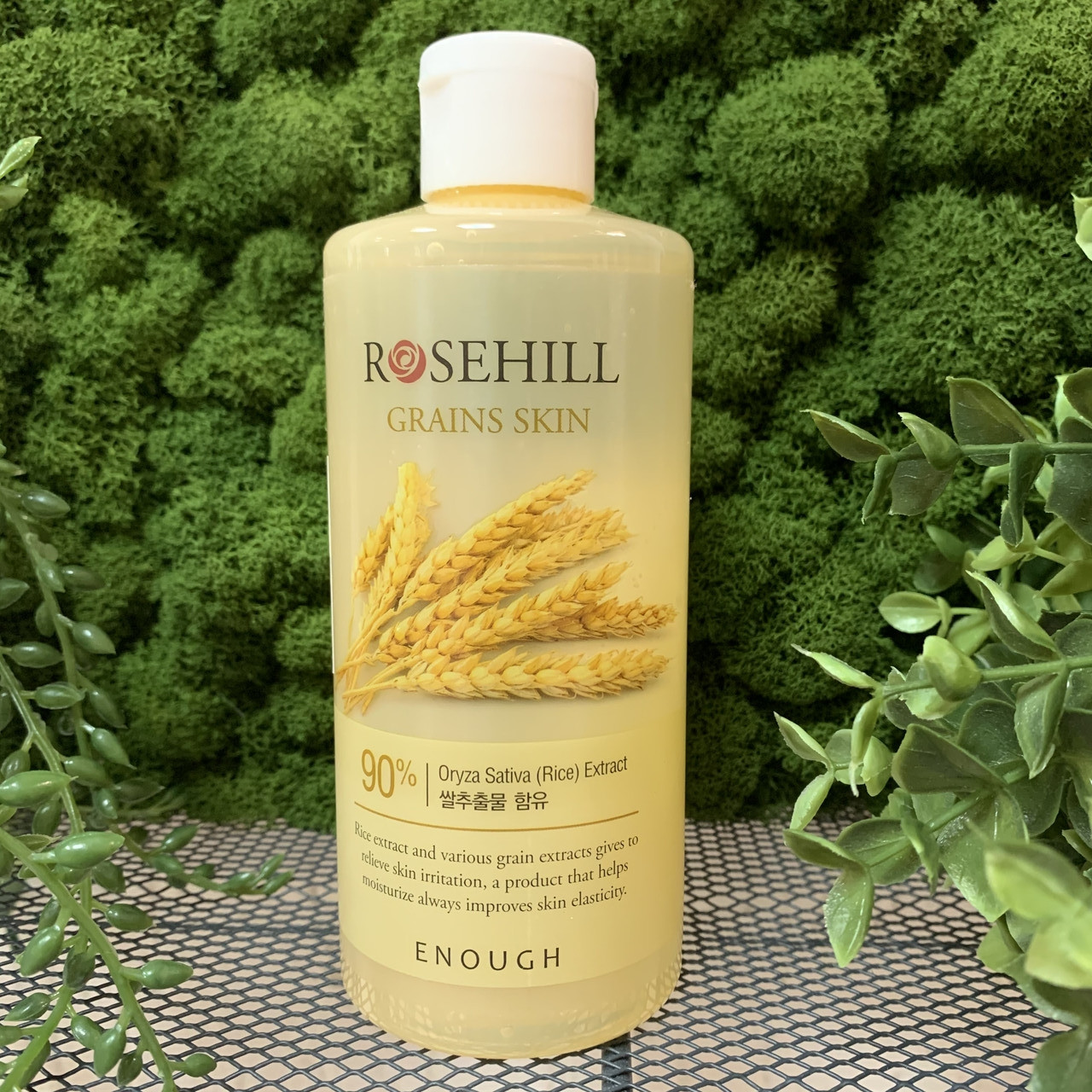 Тонер для лица с рисом и центеллой азиатской ENOUGH Rosehill Grains Skin 90%, 300 мл - фото 1 - id-p126444607