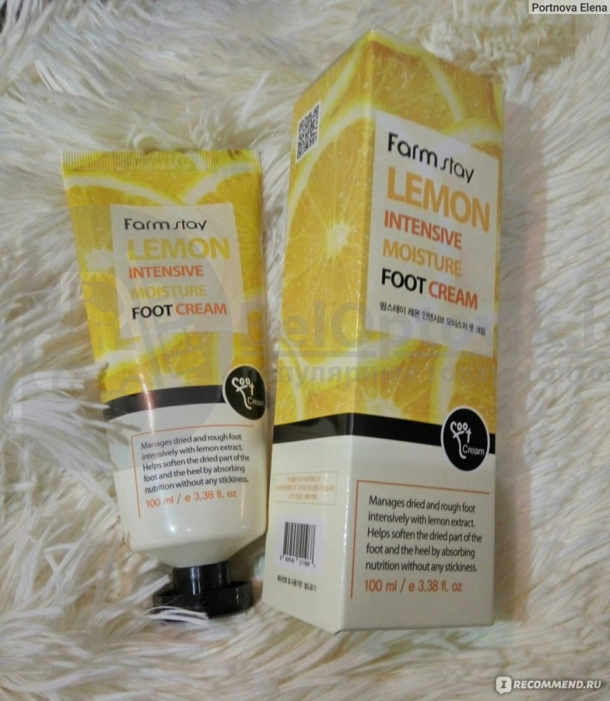 Увлажняющий крем для ног с экстрактом лимона FarmStay Lemon Intensive Moisture Foot Cream 100 мл, Original - фото 4 - id-p126457904