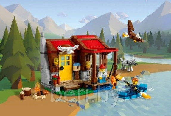 11398 Конструктор Lari Create "Хижина в глуши", аналог LEGO Creator 31098, 315 деталей - фото 8 - id-p126386397