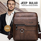 Мужская сумка мессенджер Jeep Buluo (Цвет коричневый), фото 3