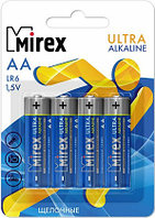 Батарейка Mirex LR6 / AA 1,5V, блистер 4 шт