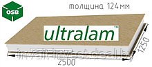 СИП панель с OSB-3 Ultralam, 2500х1250х124 (Эконом)