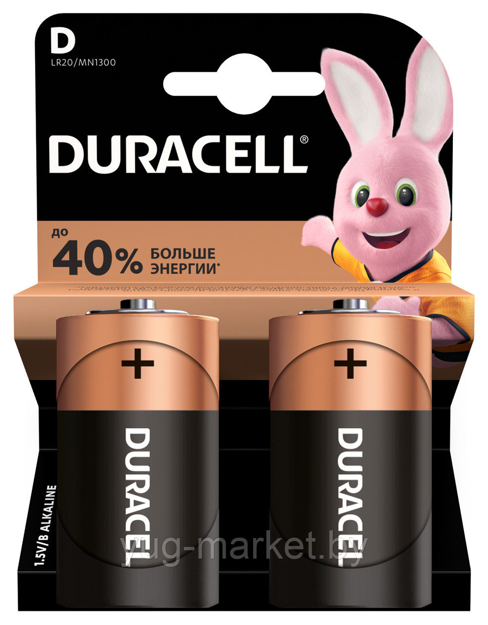 Батарейка DURACELL LR20/MN1300 2BP