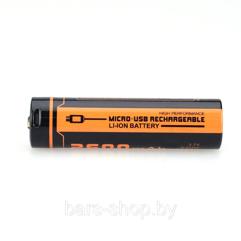 Аккумулятор 18650 FiTorch (2600 mAh) с зарядкой USB - фото 3 - id-p126511990