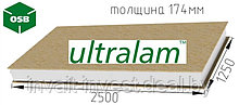 СИП панель с OSB-3 Ultralam, 2500х1250х174 (Эконом)