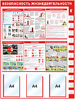 Стенд Безопасность жизнедеятельности, 1000*1320 мм