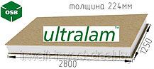 СИП панель с OSB-3 Ultralam, 2800х1250х224 (Эконом)