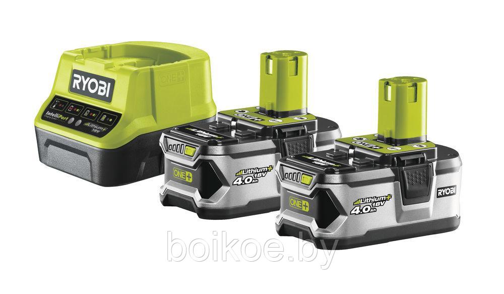 Аккумулятор 2 шт. с зарядным устройством RYOBI RC18120-240 (ONE+, 4.0*2 Ач, Li-Ion)