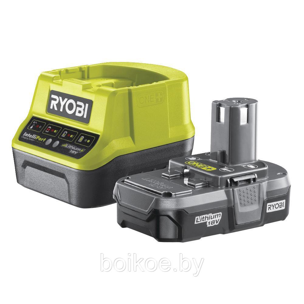 Аккумулятор с зарядным устройством RYOBI RC18120 (ONE+, 1.3 Ач, Li-Ion) - фото 1 - id-p126525148
