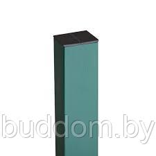 Столб с полимерным покрытием (зеленый) 61 х 35 мм - фото 1 - id-p126525376