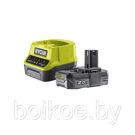 Аккумулятор с зарядным устройством RYOBI RC18120-120 (ONE+, 2.0 Ач, Li-Ion), фото 2