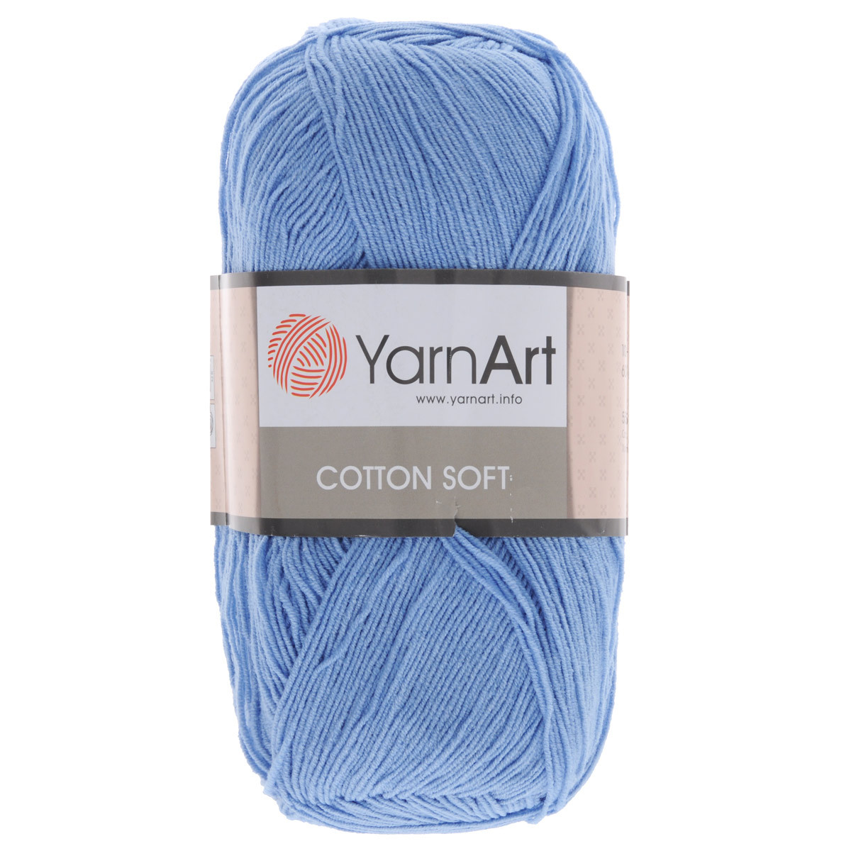 Пряжа YarnArt Cotton Soft цвет 15 голубой