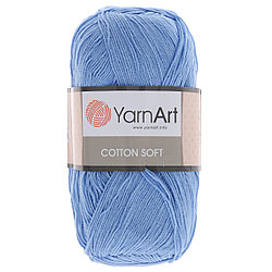 Пряжа YarnArt Cotton Soft цвет 15 голубой