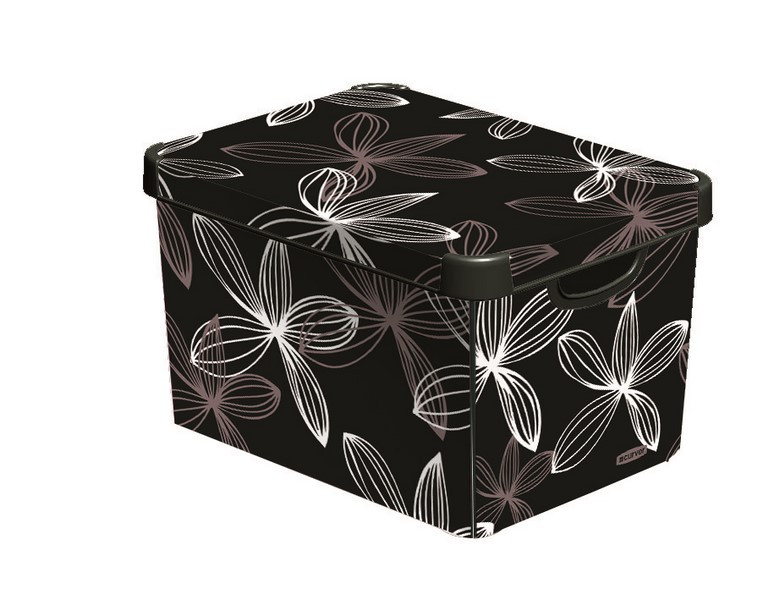 Коробка Deco Black Lily, пластиковая с крышкой