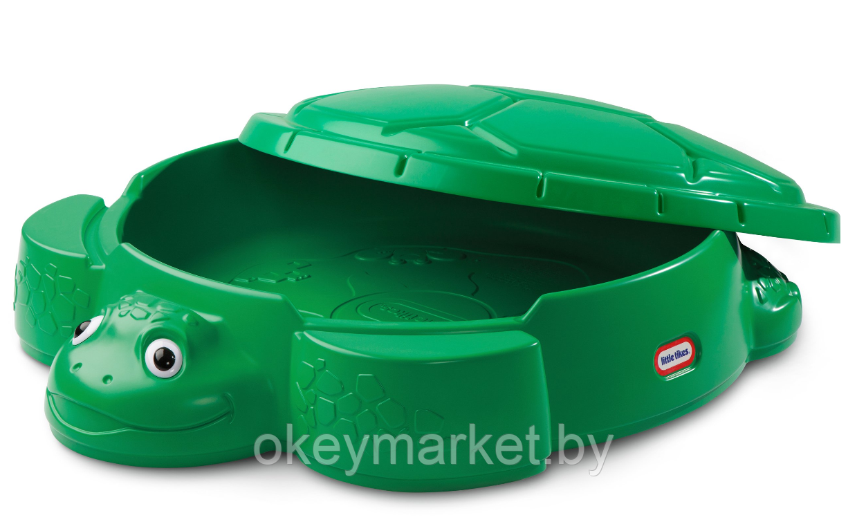 Детская песочница Little Tikes черепаха с крышкой 631566