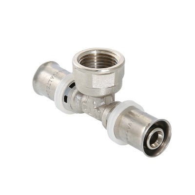 Тройник Valtec вн. 16х1/2"х16 пресс