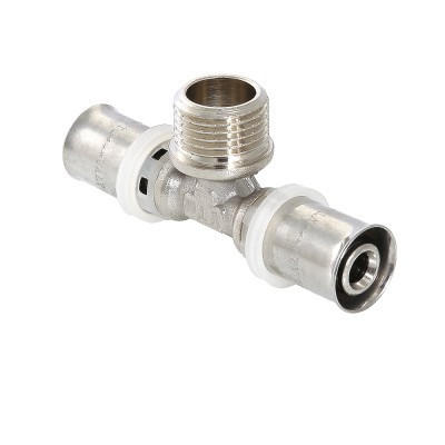Тройник Valtec нар. 16х1/2"х16 пресс