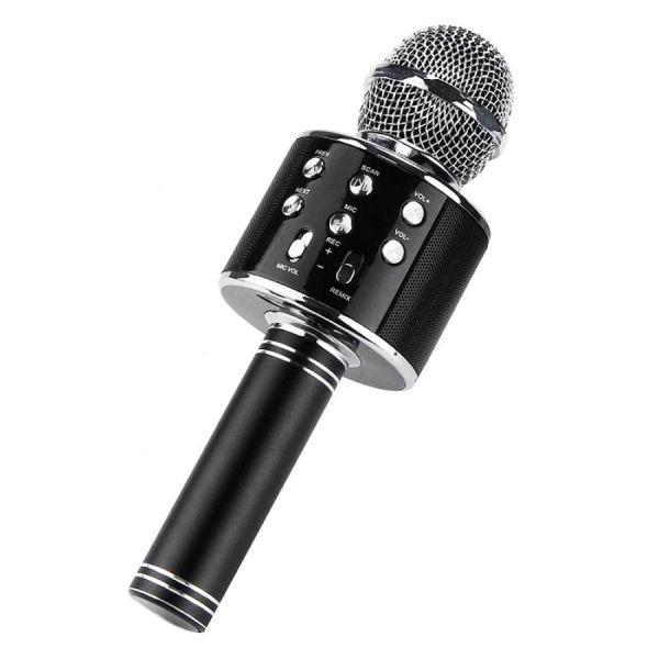 Беспроводной микрофон караоке Wster WS-858 (копия) черный