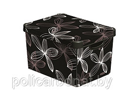 Коробка Deco Black Lily, пластиковая с крышкой