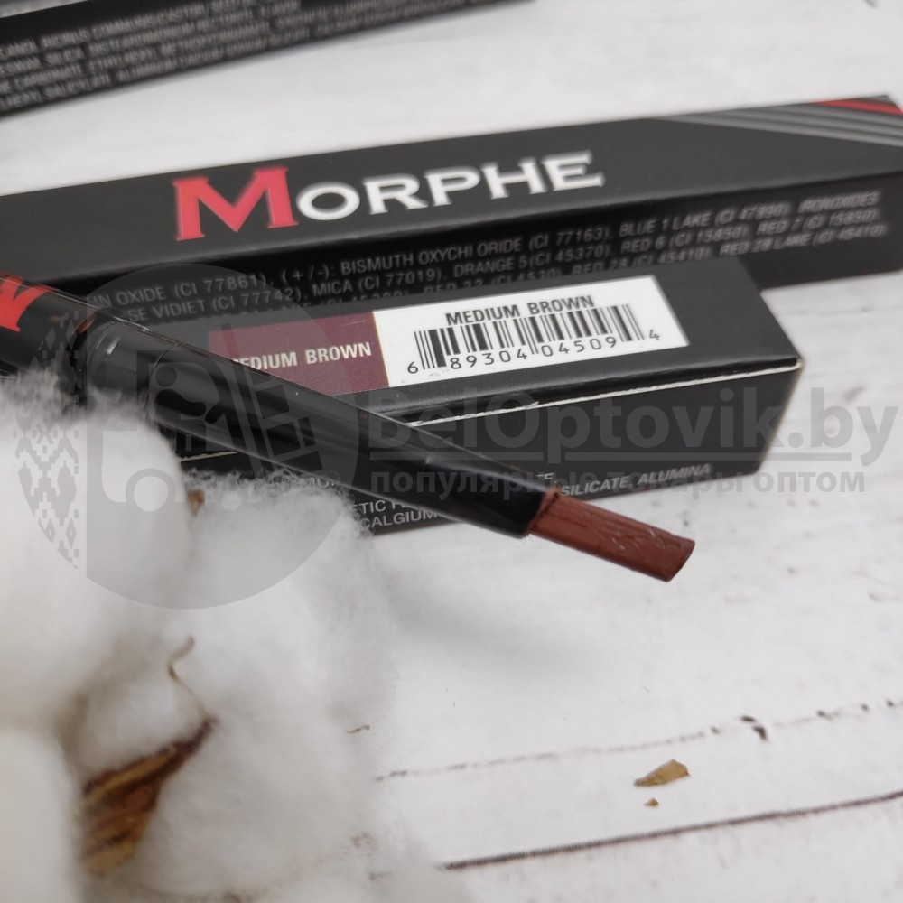 Ликвидация Карандаш для бровей Morphe, 3 ml Medium Brown - фото 5 - id-p126570576