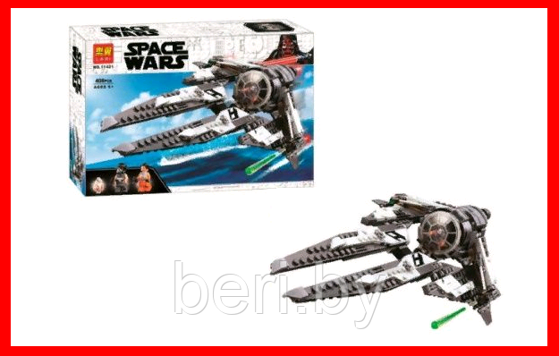 11421 Конструктор LARI Space Wars "Перехватчик СИД Чёрного аса", аналог LEGO Star Wars 75242, 408 дет - фото 2 - id-p126594043