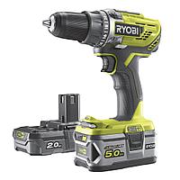 Дрель-шуруповерт RYOBI R18DD3-252S (ONE+, 18В, 5+2 Ач, Li-Ion)