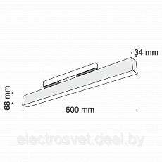 Магнитный трековый светильник TR012-2-20W4K-B - фото 5 - id-p126611678