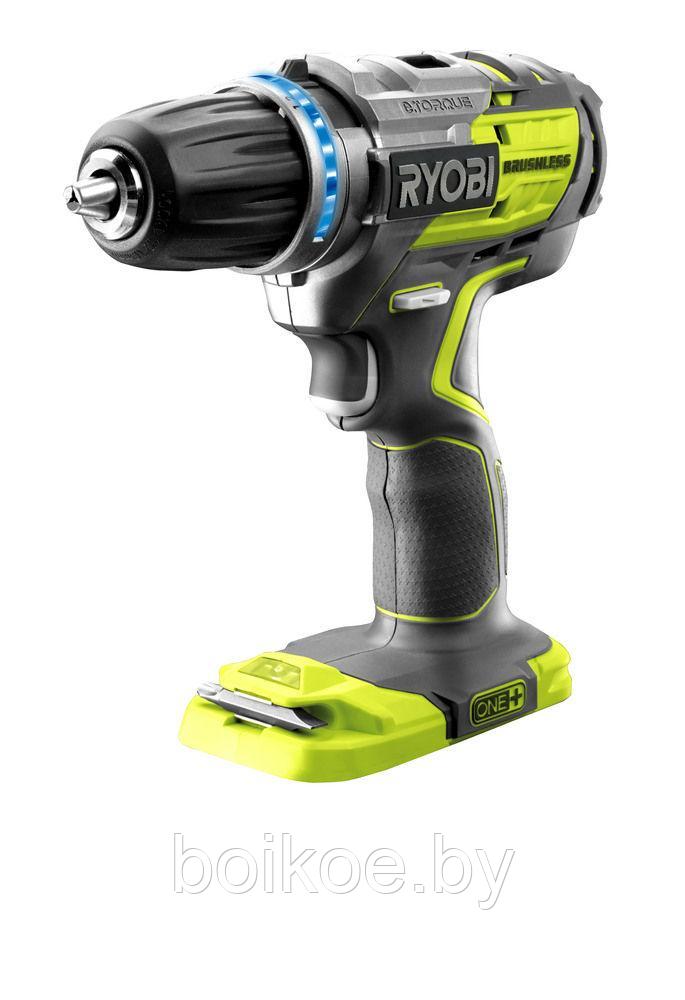 Дрель-шуруповерт RYOBI R18DDBL-0 (ONE+, 18В, без батареи)