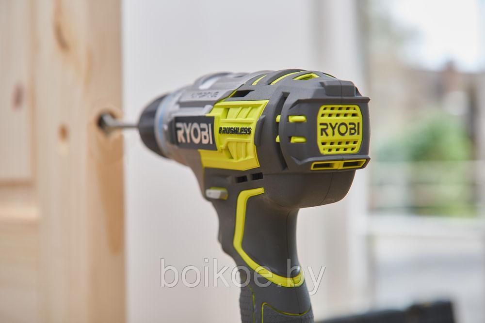 Ударная дрель-шуруповерт RYOBI R18PDBL-0 (без батареи) (ONE+, 18В) - фото 2 - id-p126612352