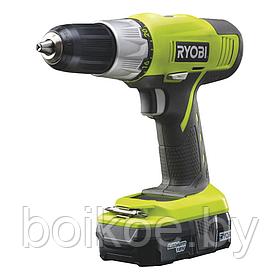 Дрель-шуруповерт RYOBI R18DDP-LL13S (ONE+, 18В, 1.3 Ач, Li-Ion)