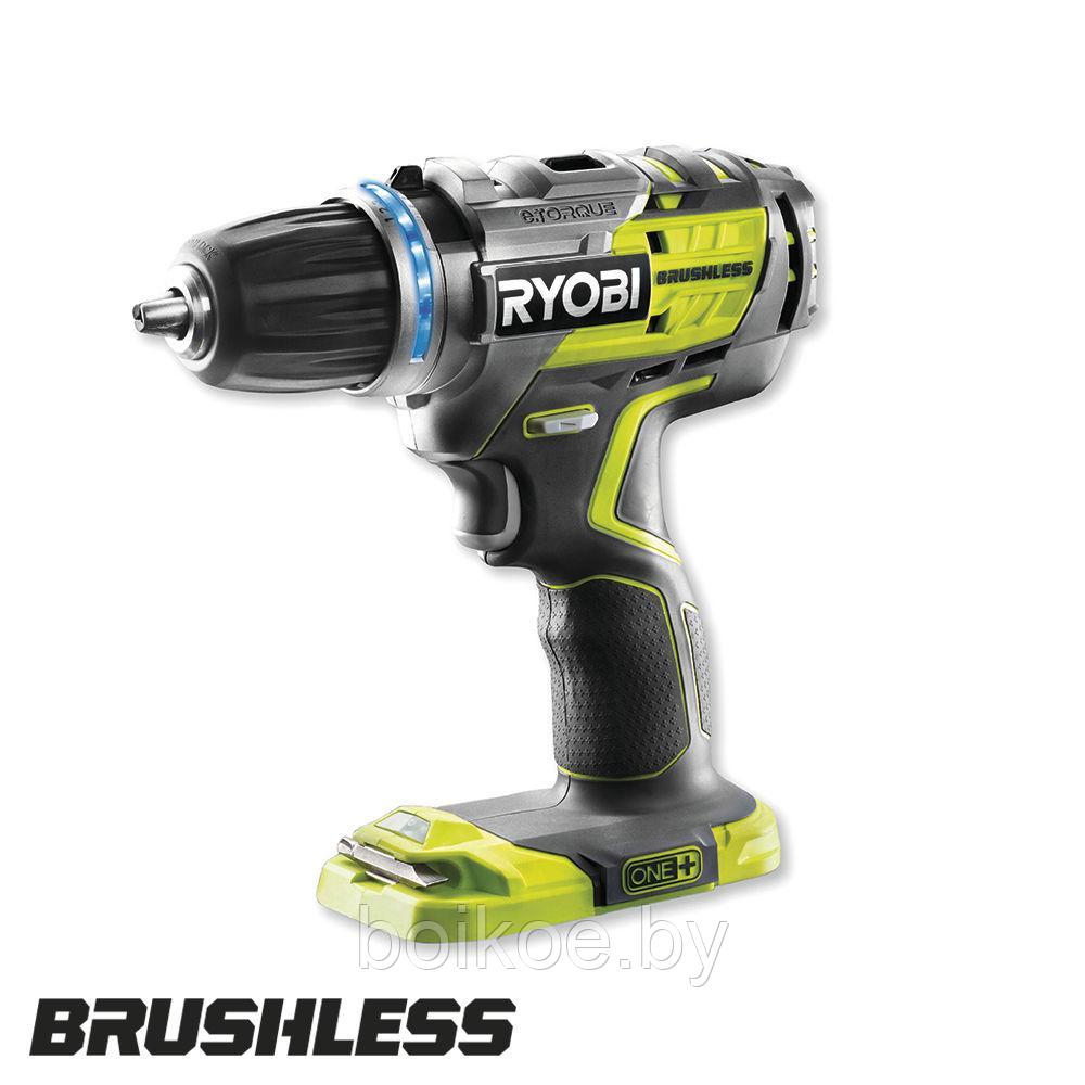 Дрель-шуруповерт RYOBI R18DDBL-220S (ONE+, 18В, 2 Ач, бесщеточный) - фото 3 - id-p126612580