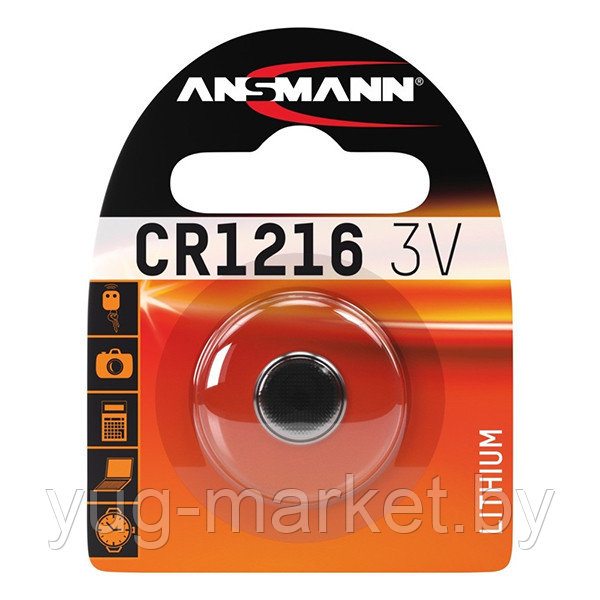 Батарейка ANSMANN 1516-0007 CR1216 BL1