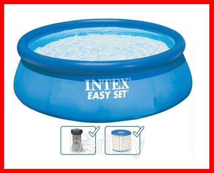 INTEX 28112 NP Надувной бассейн 244х76 см Easy Set с фильтр-насосом