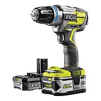 Ударная дрель-шуруповерт RYOBI R18PDBL-252S (ONE+, 18В, 2.0+5,0 Ач, бесщеточный)