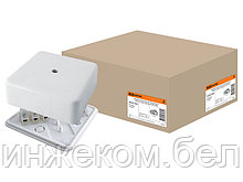 Коробка распаечная КР 50х50х20 ОП с клем. колодкой белая IP40 TDM