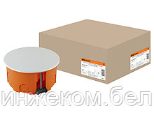 Коробка распаечная СП D80х40мм, крышка, пл. лапки, IP20, TDM