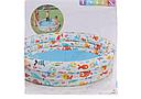 Детский надувной круглый бассейн Рыбки интекс Intex арт. 59431, размер 132*28 см для детей малышей, фото 2