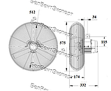 Рециркуляционный вентилятор К4Е50 (К4Е5020, К4Е50К0, К4Е50К1, К4D5023), фото 2