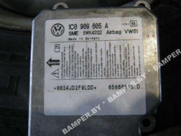 Блок AirBag 3C0909605A Volkswagen Passat B6, Фольксваген Пассат Б6 2005-2010 гг.в.