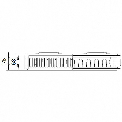 Стальной радиатор Лемакс Compact тип 21 500x600 с боковым подключением - фото 4 - id-p126631687