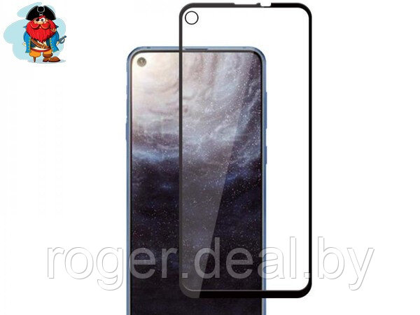 Защитное стекло для Samsung Galaxy M11 5D (полная проклейка), цвет: черный - фото 1 - id-p126647430