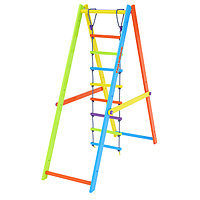 Модуль спортивно-игровой гимнастический с веревочной лестницей Tigerwood (яркий цветной)