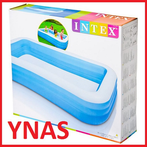Детский надувной прямоугольный бассейн интекс Intex арт. 57403NP, 166x100x28 для детей малышей