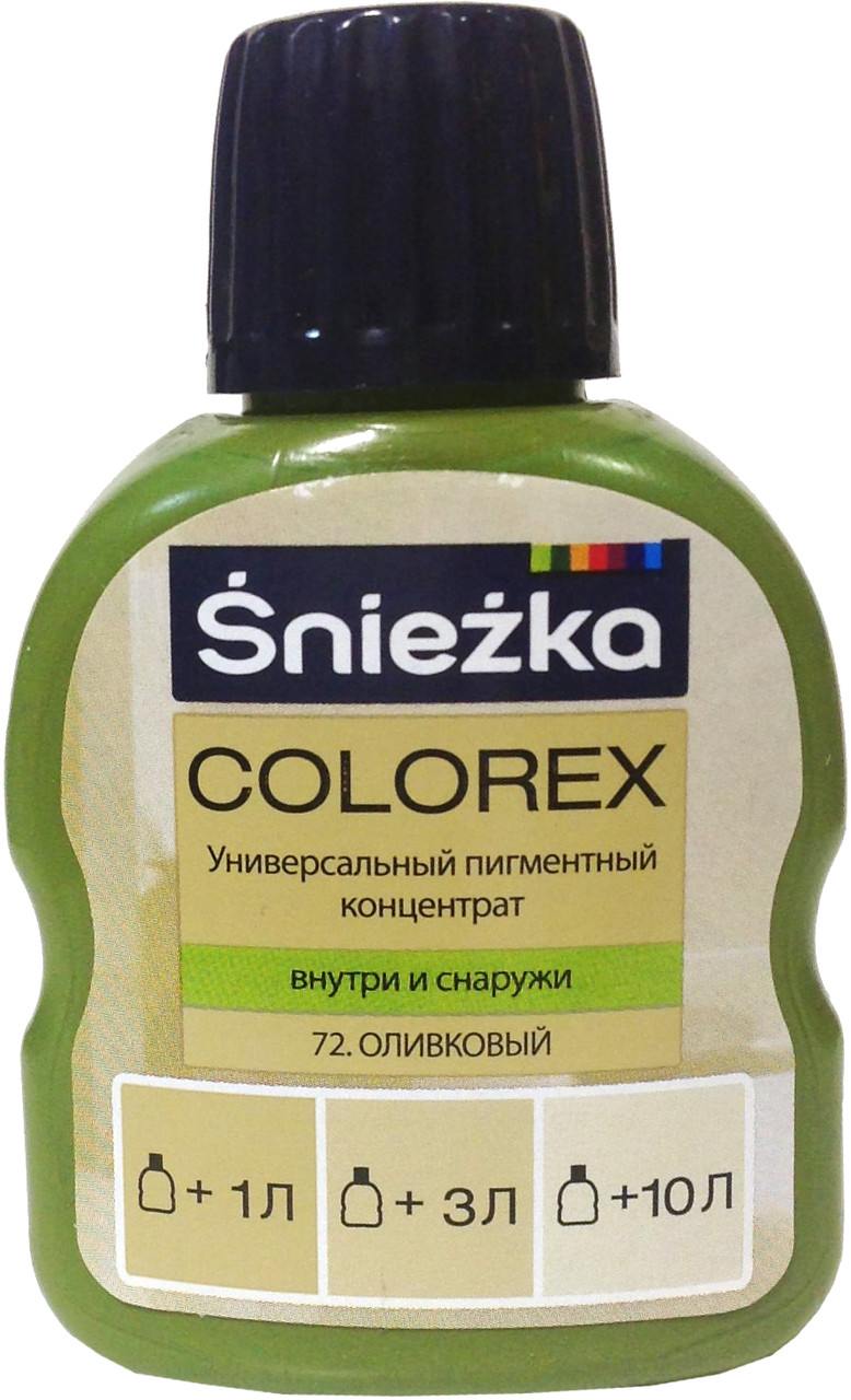 Краситель Sniezka Colorex №72 оливковый 0.10 л (Польша)