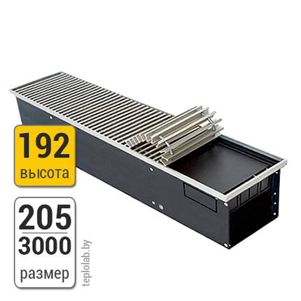Конвектор внутрипольный Новатерм НТ-В 205-192 3000, фото 2