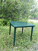 Стол пластиковый квадратный, 800*800 зеленый